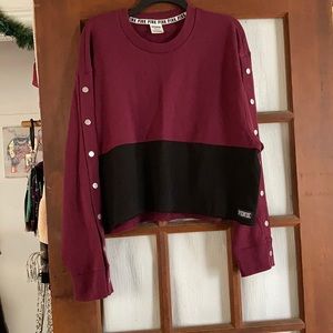 VS PINK LARGE ~ Crewneck Crop Top